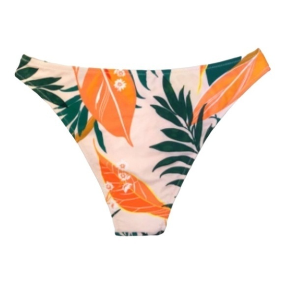CUPSHE Bright Leafy Print Bikini Bottom - Picture 4 of 4